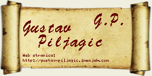 Gustav Piljagić vizit kartica